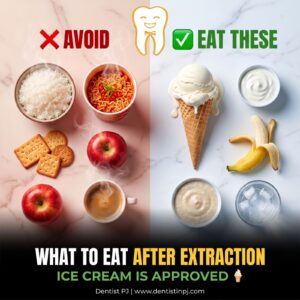 Safe soft foods vs foods to avoid after tooth extraction