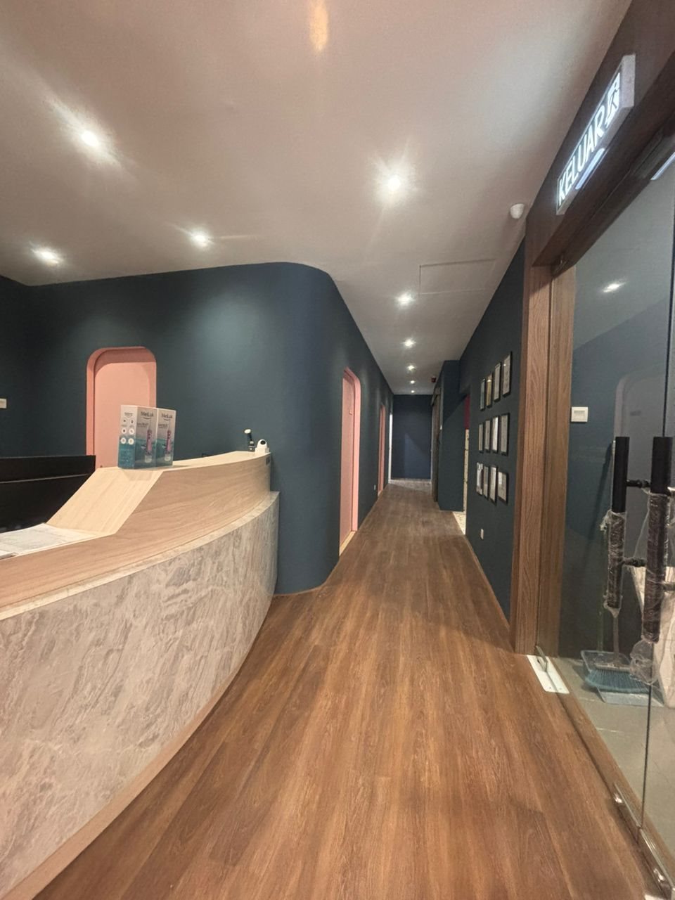 Reception and hallway at our Putra Heights branch